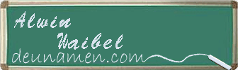 Alwin Waibel Visitenkarte